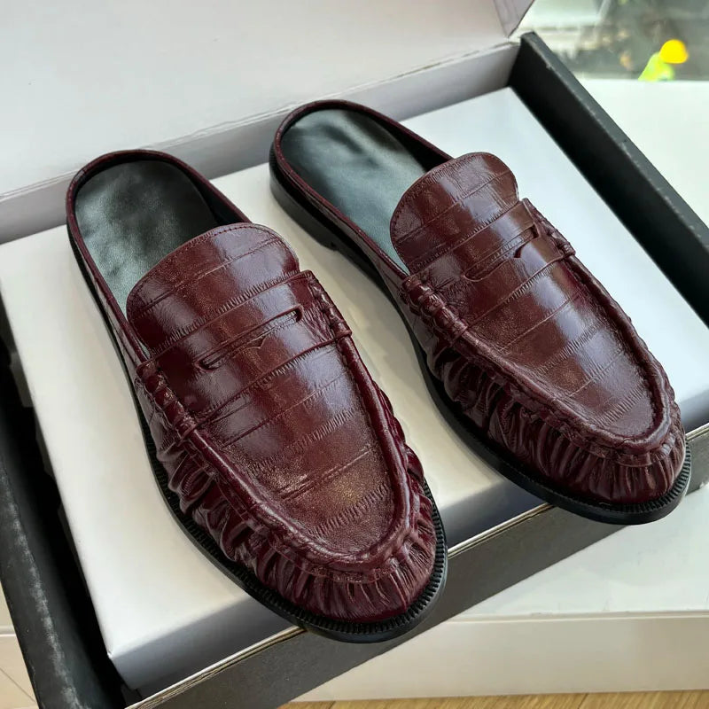 MOCASÍN DESTALONADO FRUNCIDO