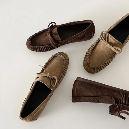 MOCASÍN SERRAJE FRUNCIDOS LAZO