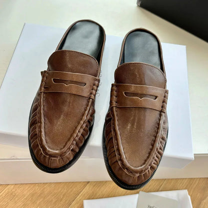 MOCASÍN DESTALONADO FRUNCIDO