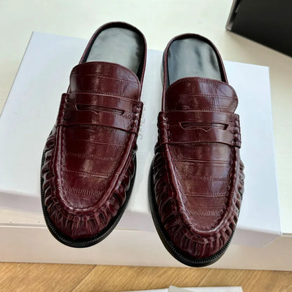 MOCASÍN DESTALONADO FRUNCIDO