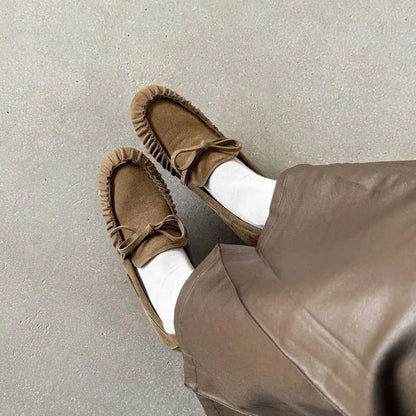 MOCASÍN SERRAJE FRUNCIDOS LAZO