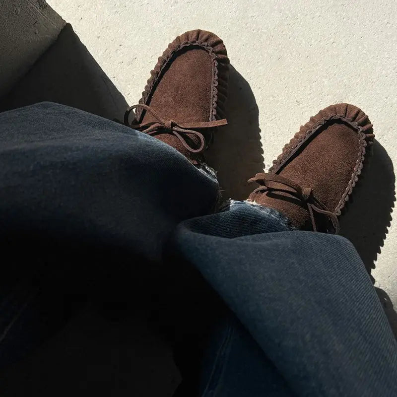MOCASÍN SERRAJE FRUNCIDOS LAZO