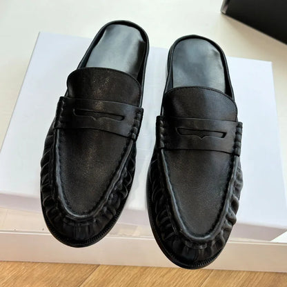 MOCASÍN DESTALONADO FRUNCIDO