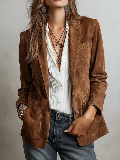 Cristina | Blazer vintage marrón