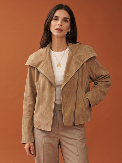CAZADORA BOMBER CUELLO AMPLIO