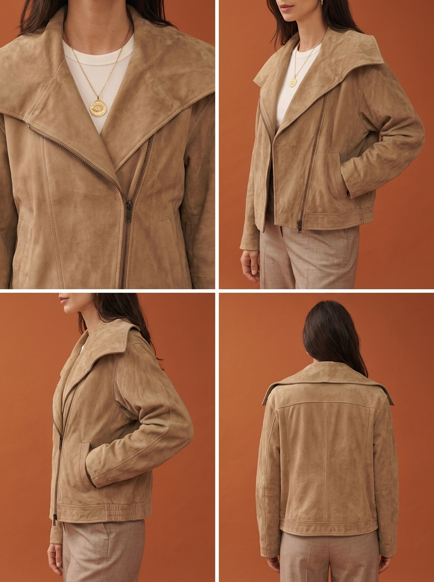 CAZADORA BOMBER CUELLO AMPLIO