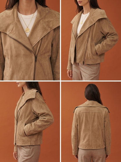 CAZADORA BOMBER CUELLO AMPLIO