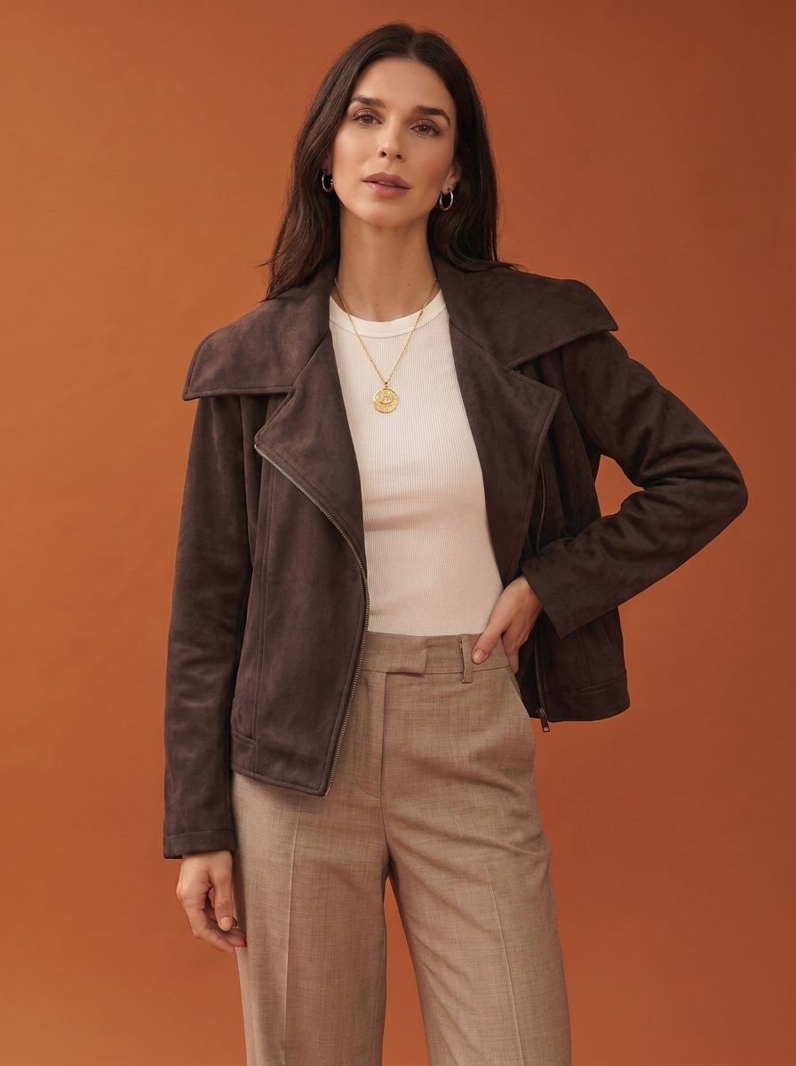 CAZADORA BOMBER CUELLO AMPLIO