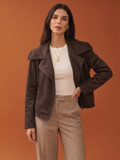 CAZADORA BOMBER CUELLO AMPLIO